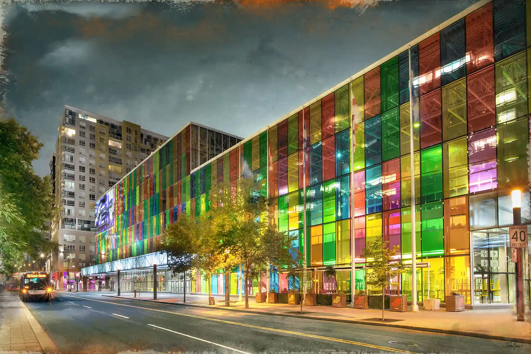 Oeuvre PALAIS DES CONGRÈS de l'artiste visuel Pascal Normand. ©2024