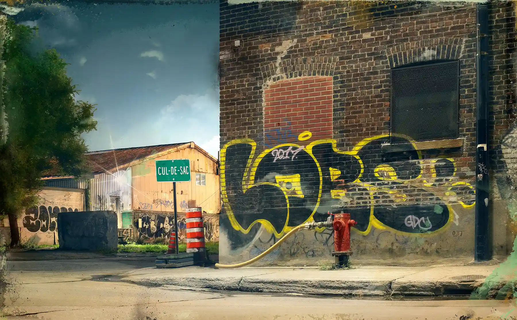 Oeuvre SUD OUEST MTL de l'artiste visuel Pascal Normand. ©2024