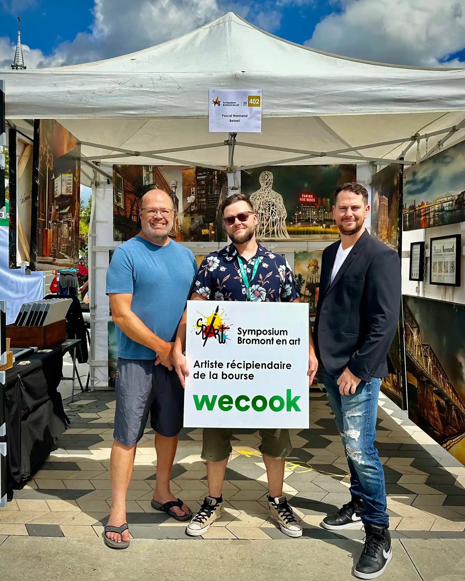 Remise de la bourse We Cook BROMONT EN ART 2023